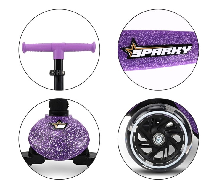 Milly Mally Scooter Sparky Violet - hulajnoga