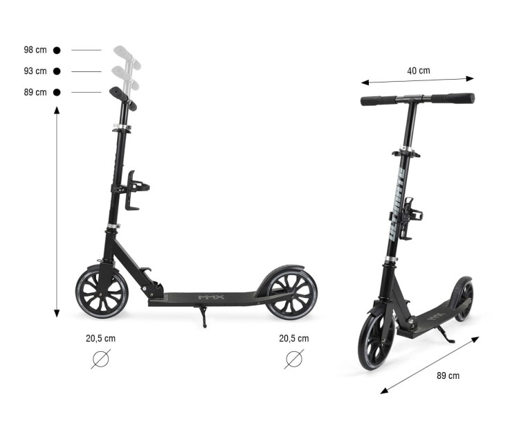 Milly Mally Scooter Ultimate Black - hulajnoga