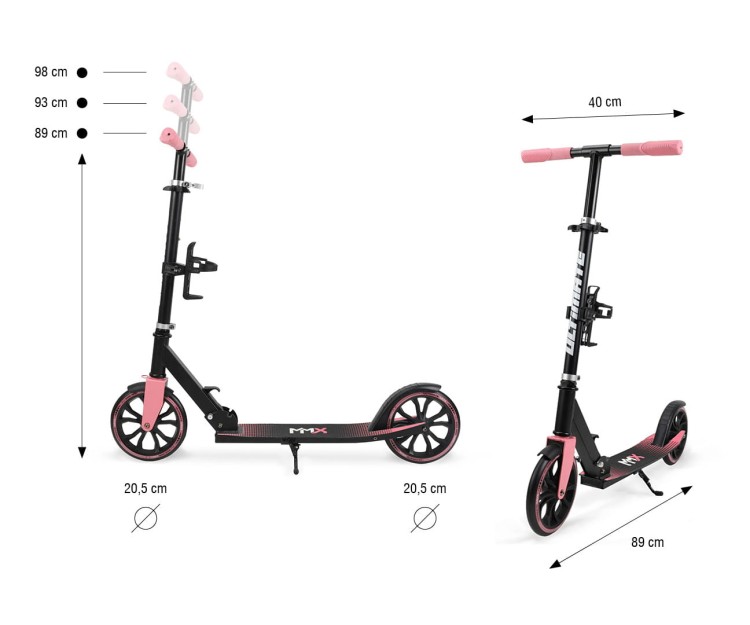 Milly Mally Scooter Ultimate Pink - hulajnoga