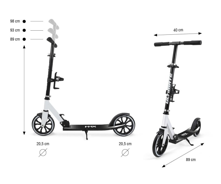 Milly Mally Scooter Ultimate White - hulajnoga