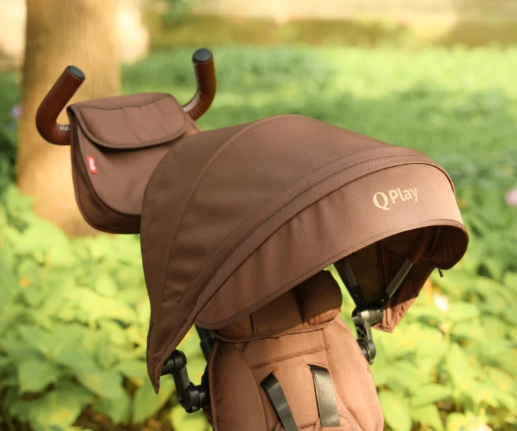 Qplay Rowerek Trójkołowy Rito Deluxe Rubber Brown