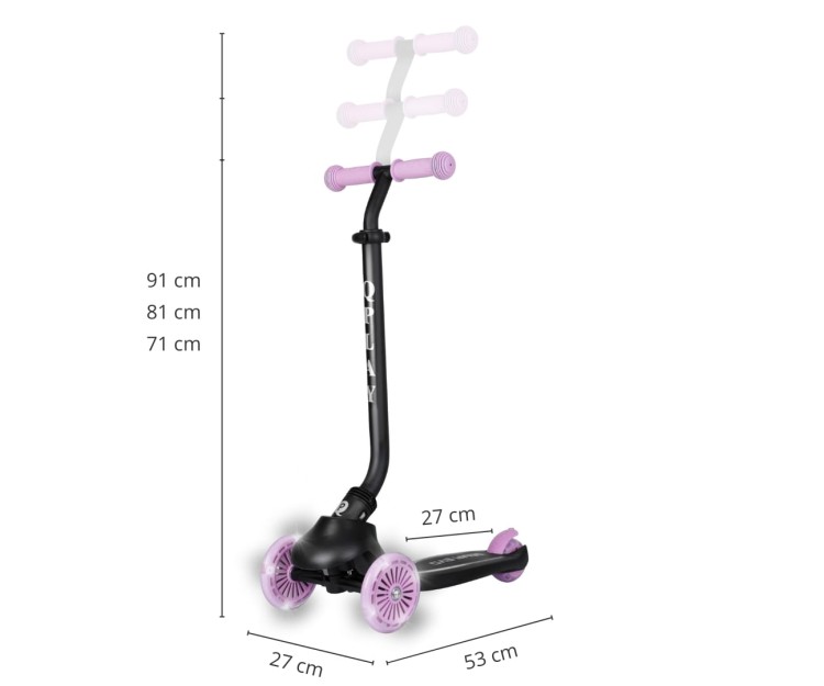 Qplay Hulajnoga Sema Evo 3w1 Violet