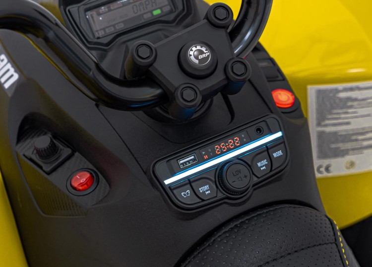 Quad na akumulator Maverick ATV Żółty 2x200W