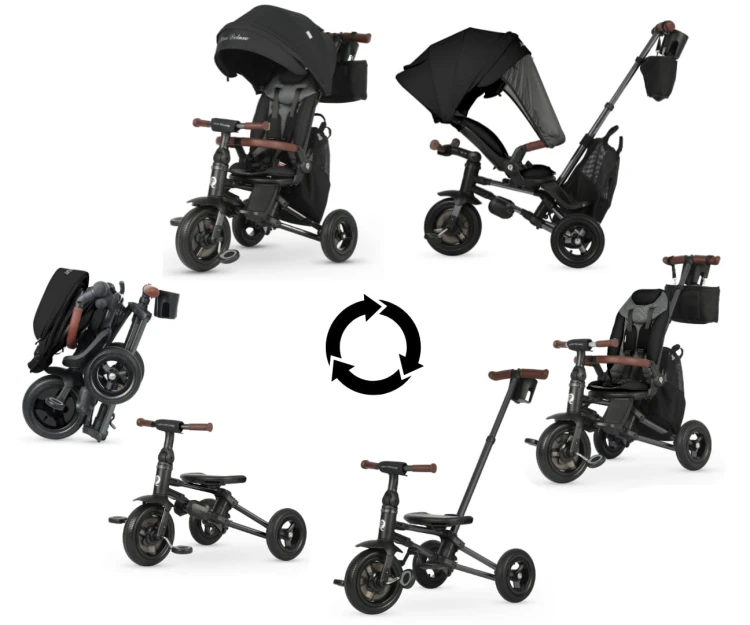 Qplay Rowerek Trójkołowy Nova Deluxe Black