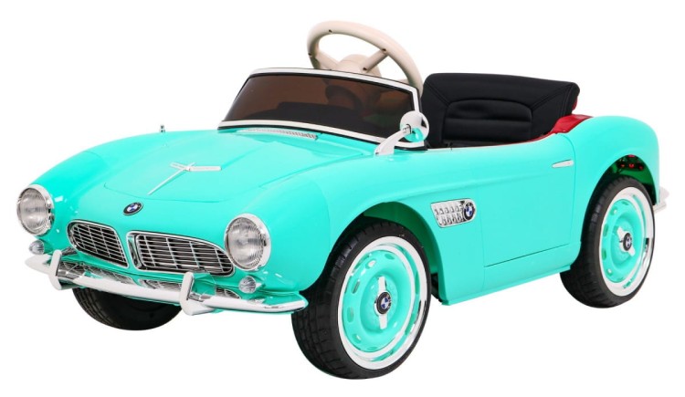 Autko BMW 507 Retro elektryczne dla dzieci Zielony