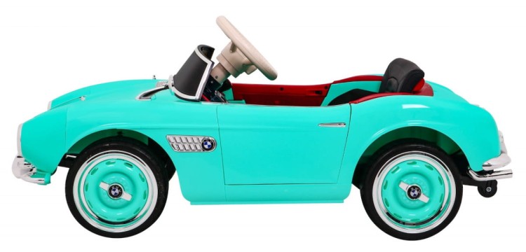 Autko BMW 507 Retro elektryczne dla dzieci Zielony