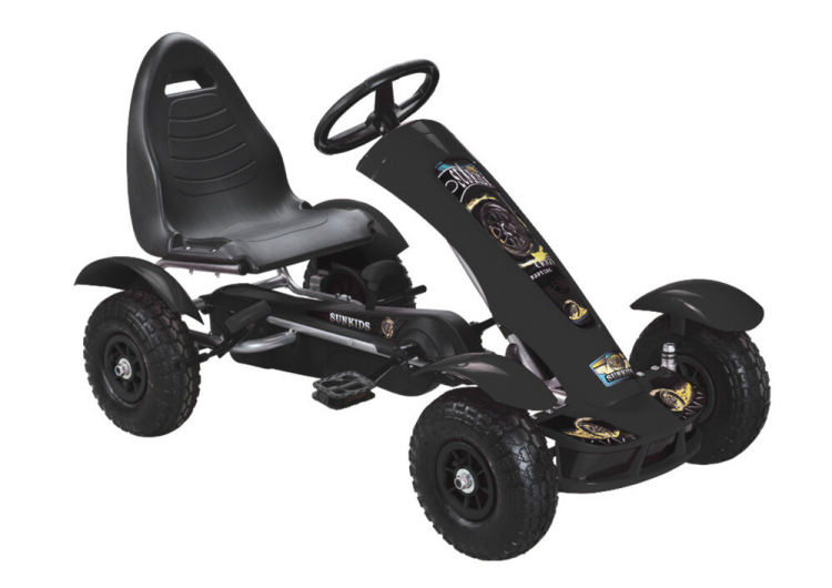 Gokart Na Pedały F618 Czarny