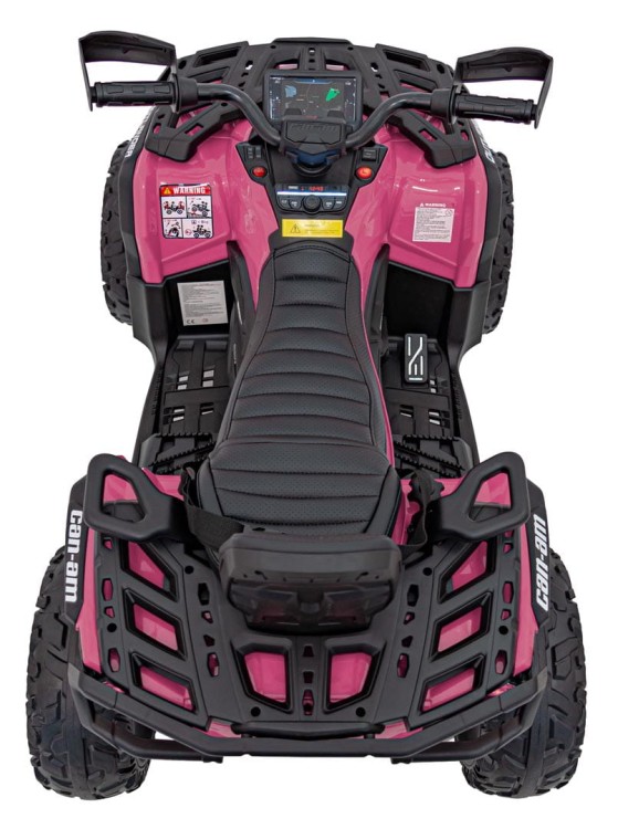 Quad elektryczny dla dzieci Can Am Outlander ATV Różowy