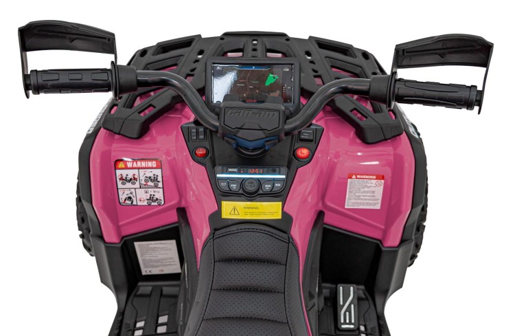 Quad elektryczny dla dzieci Can Am Outlander ATV Różowy