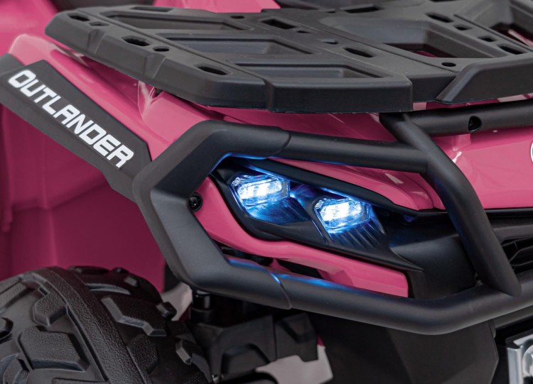 Quad elektryczny dla dzieci Can Am Outlander ATV Różowy