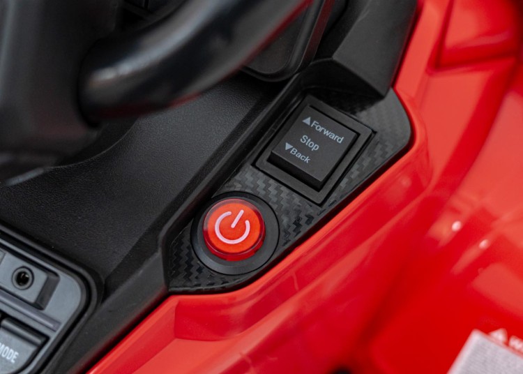 Quad na akumulator dla dzieci Can Am Outlander ATV Czerwony