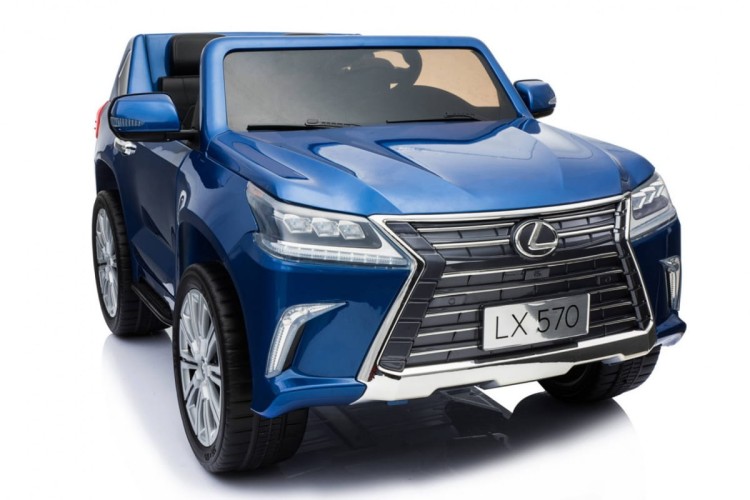 Lexus LX570 Lakierowane Autko dla 2 dzieci Niebieski SUV + Pilot