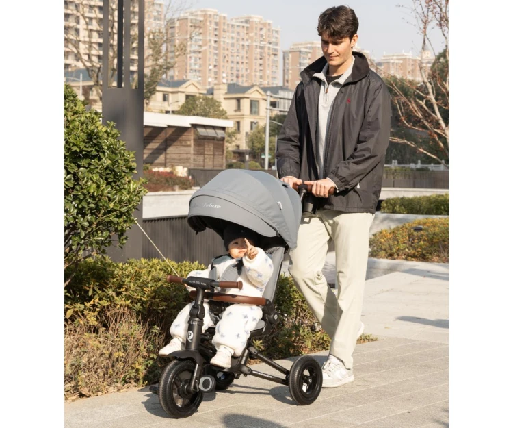 Qplay Rowerek Trójkołowy Nova Deluxe Grey