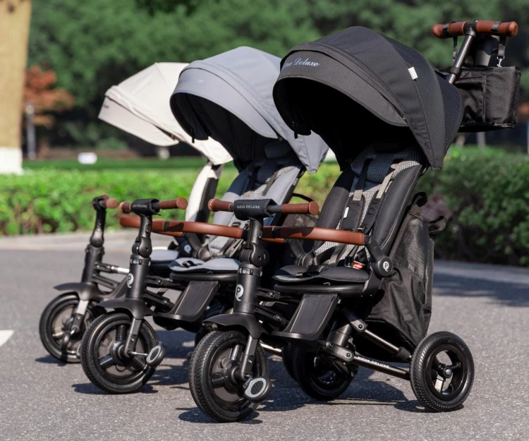 Qplay Rowerek Trójkołowy Nova Deluxe Grey