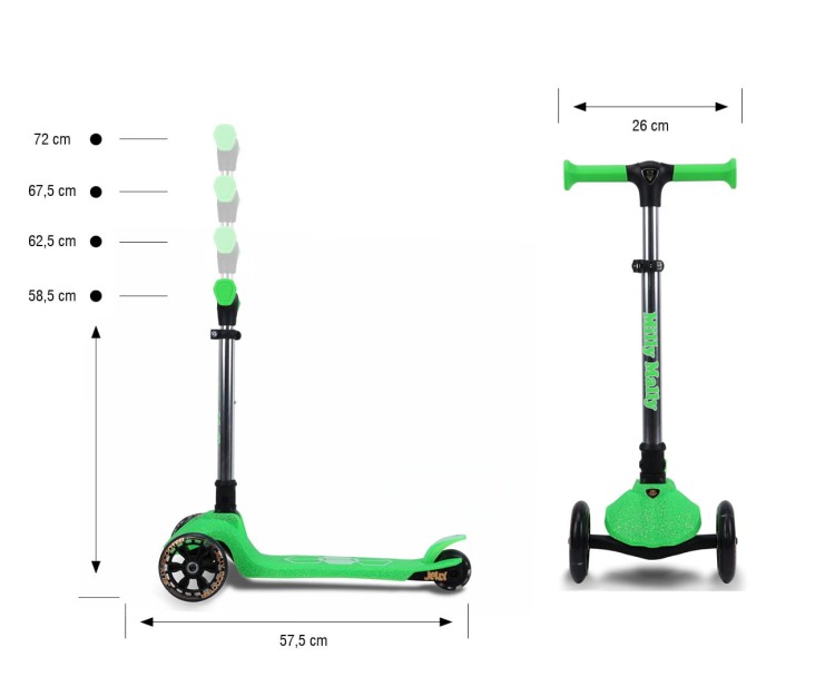Milly Mally Scooter Jelly Green - Hulajnoga