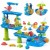 WOOPIE Ogromny Aquapark Stolik Wodny 6w1 Piaskownica Wodospad Tor Wodny 6-poziomowy Modułowy