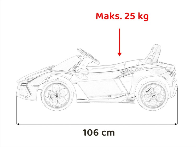 Pojazd Lamborghini Revuelto Czarne - Samochód elektryczny dla dziecka