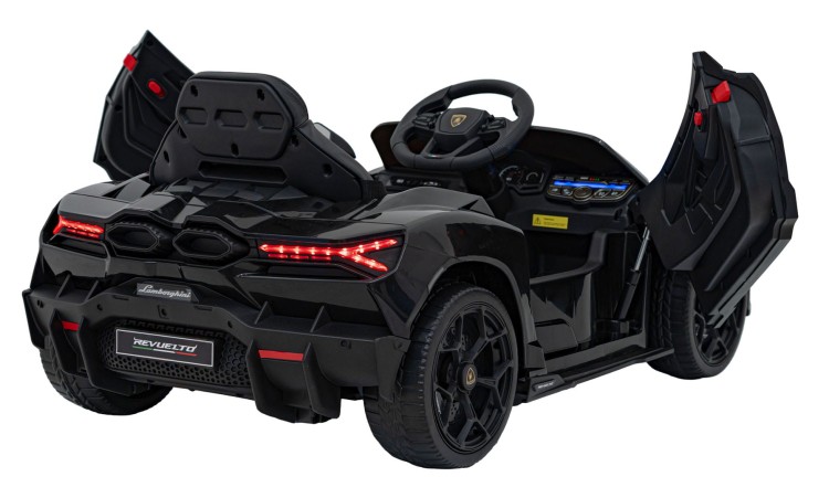 Pojazd Lamborghini Revuelto Czarne - Samochód elektryczny dla dziecka