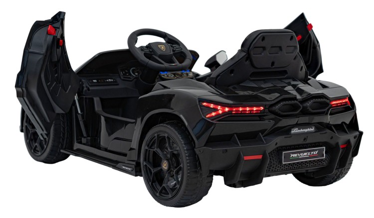 Pojazd Lamborghini Revuelto Czarne - Samochód elektryczny dla dziecka