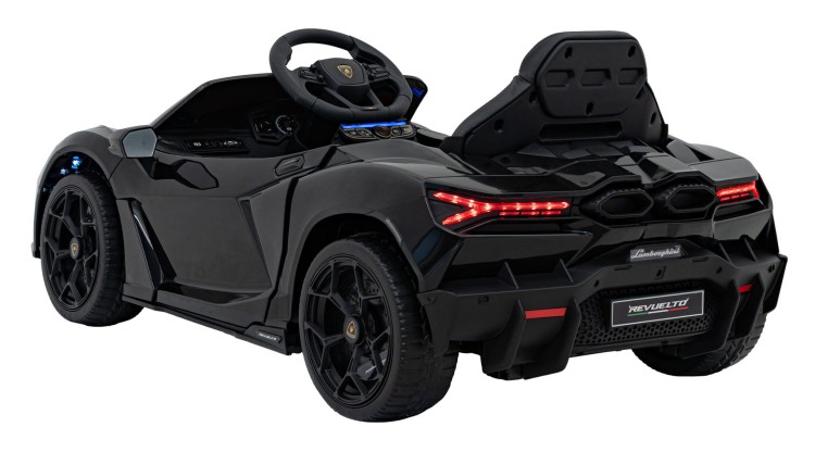 Pojazd Lamborghini Revuelto Czarne - Samochód elektryczny dla dziecka