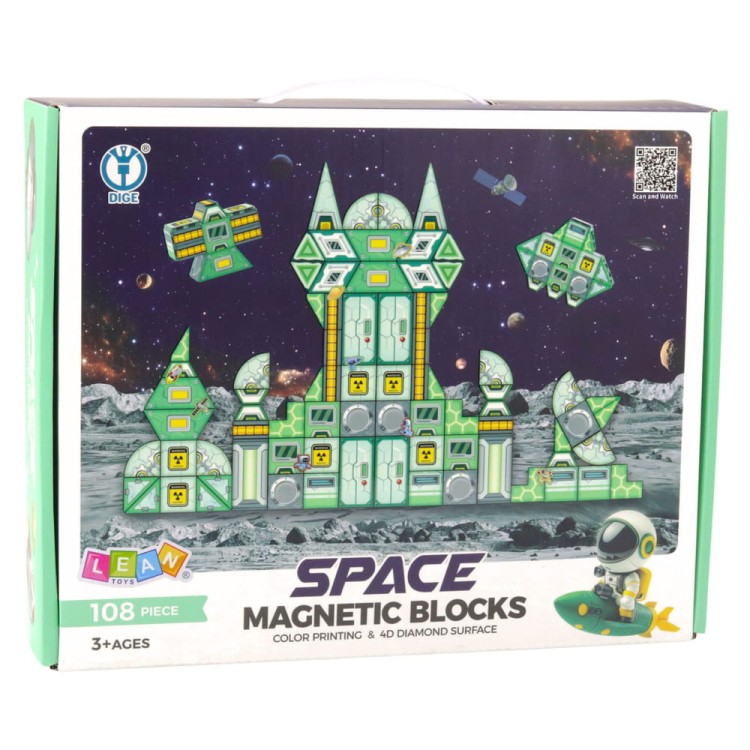 Klocki Magnetyczne Kosmos Stacja Kosmiczna 4D 108el