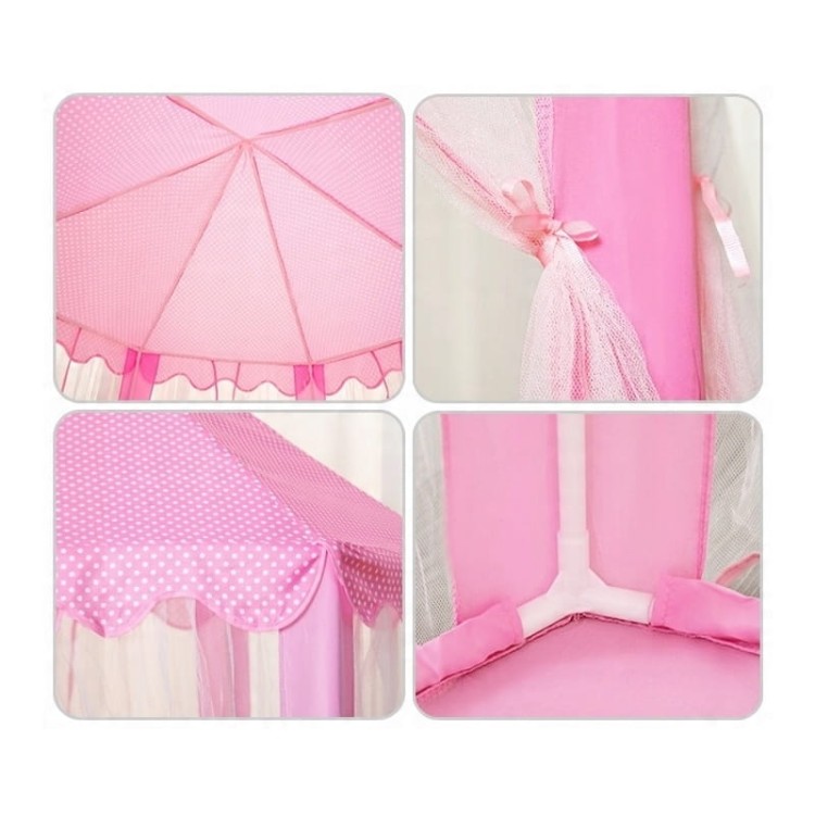 WOOPIE Namiot Zamek Księżniczki XXL Domek do Domu i Ogrodu