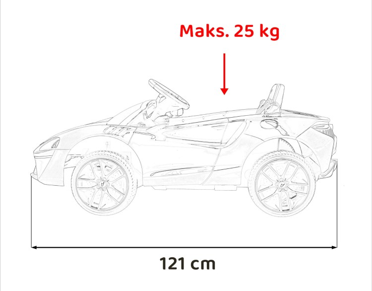 McLaren Artura na akumulator dla dzieci Niebieski - Samochód elektryczny dla dziecka
