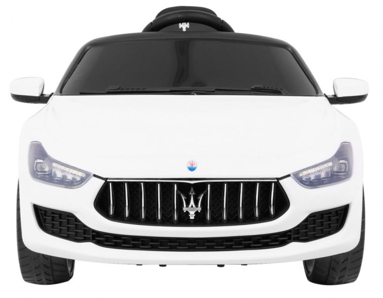 Maserati Ghibli Auto na akumulator dla dzieci Biały + Pilot