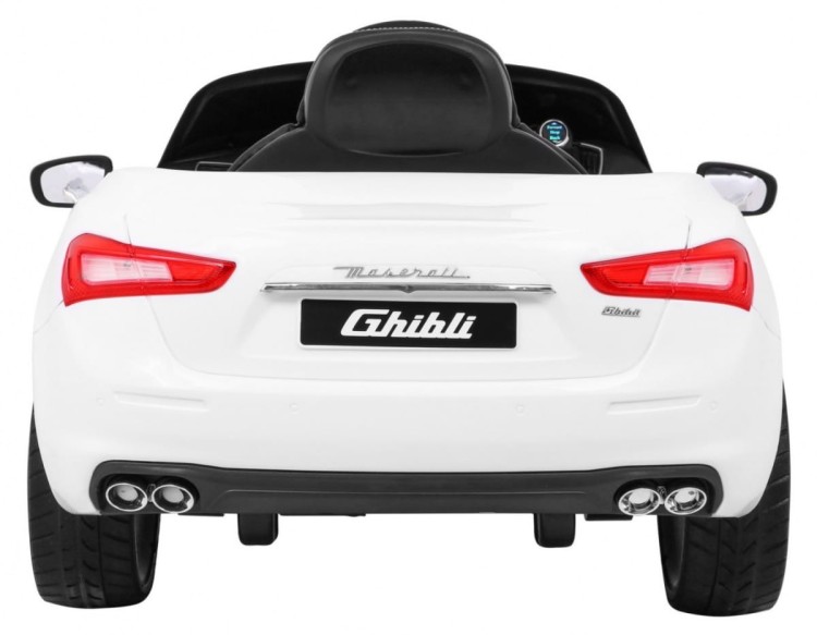 Maserati Ghibli Auto na akumulator dla dzieci Biały + Pilot