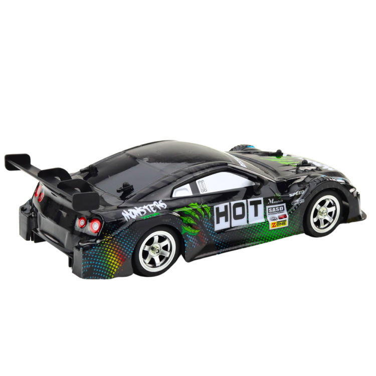 Samochód Wyścigowy Auto Do Driftu RC Czarno Zielone 30km/h 1:16