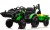 Traktor na akumulator z przyczepką i łyżką SX2068 zielony
