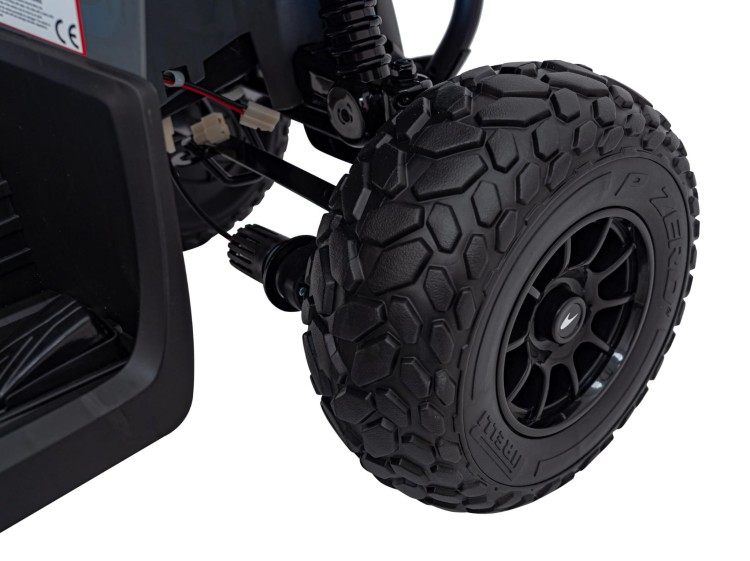 Quad elektryczny McLaren Racing MCL 35 dla dzieci Szary + Pilot