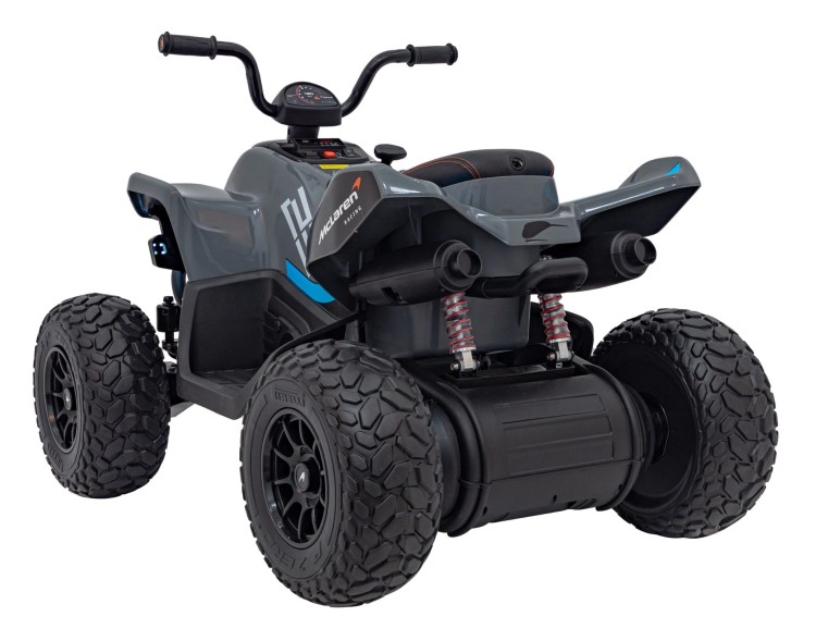 Quad elektryczny McLaren Racing MCL 35 dla dzieci Szary + Pilot