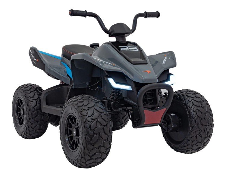 Quad elektryczny McLaren Racing MCL 35 dla dzieci Szary + Pilot