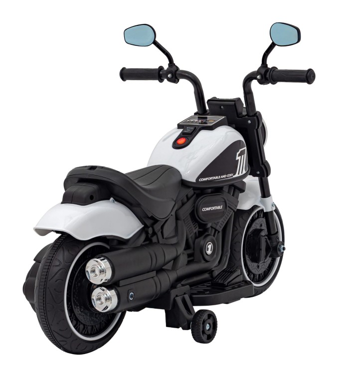 Motorek Chopper FASTER na akumulator dla dzieci Biały