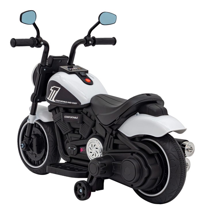 Motorek Chopper FASTER na akumulator dla dzieci Biały