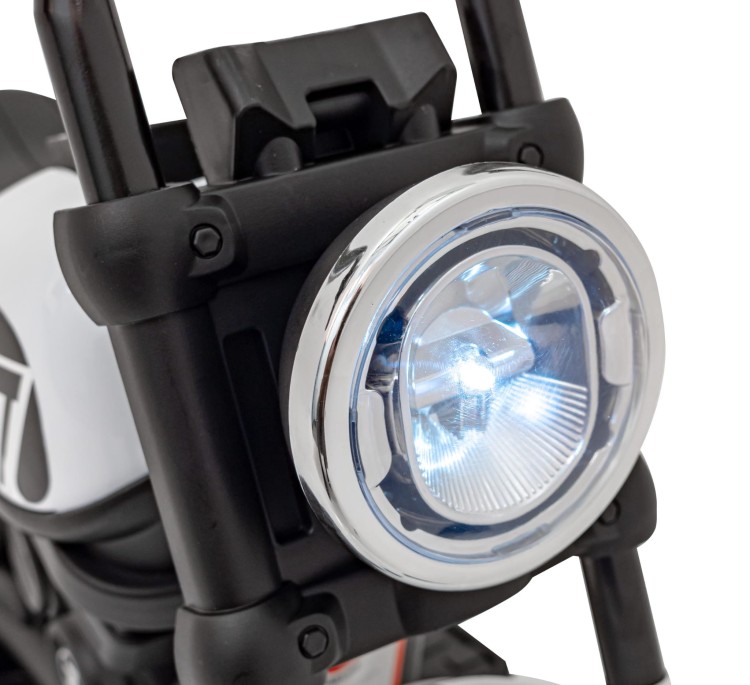 Motorek Chopper FASTER na akumulator dla dzieci Biały