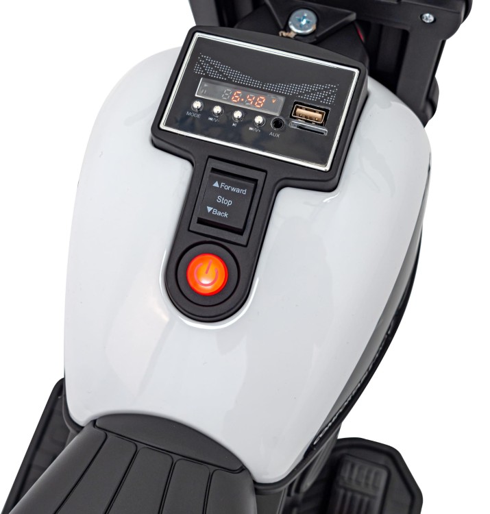 Motorek Chopper FASTER na akumulator dla dzieci Biały