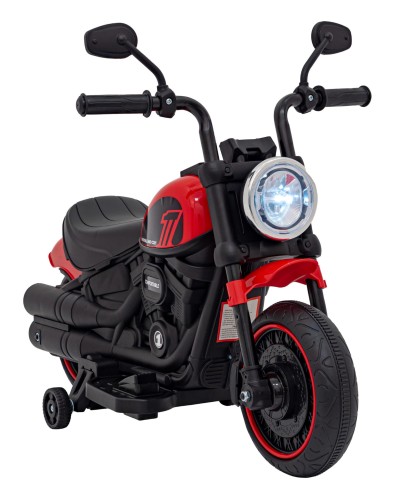 Motorek Chopper FASTER na akumulator dla dzieci Czerwony