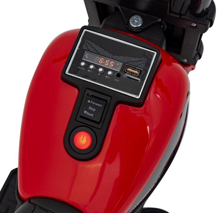 Motorek Chopper FASTER na akumulator dla dzieci Czerwony