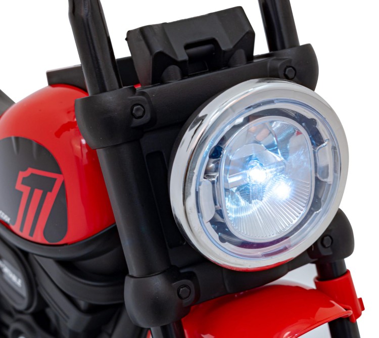 Motorek Chopper FASTER na akumulator dla dzieci Czerwony