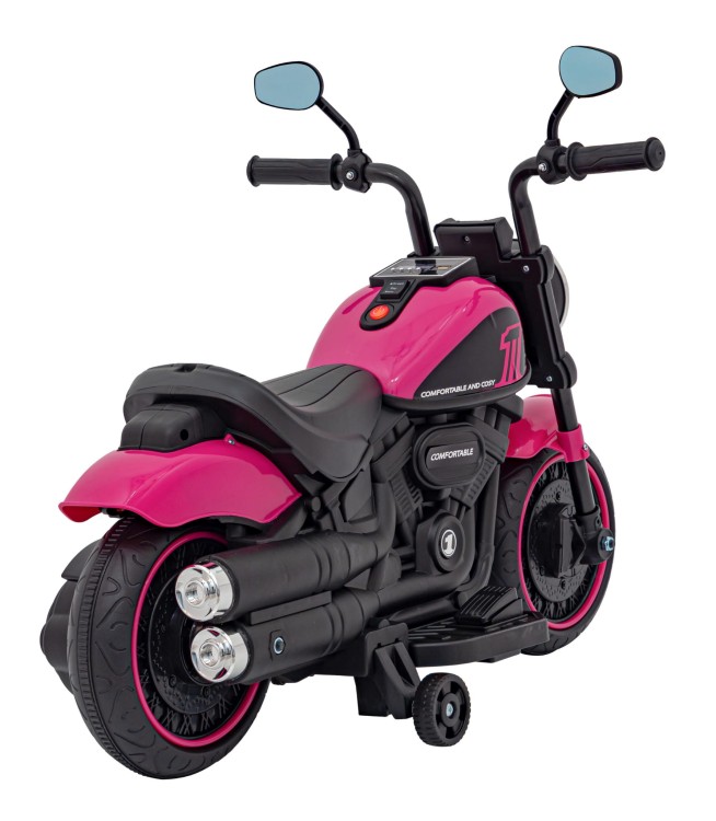 Motorek Chopper FASTER na akumulator dla dzieci Różowy