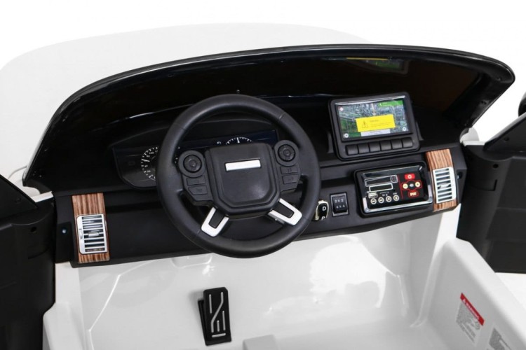 Range Rover HSE Autko 2-osobowe dla dzieci Biały SUV + Pilot