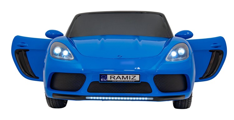 Pojazd Perfecta Lakierowany Niebieski - Auto na akumulator dla 2 dzieci