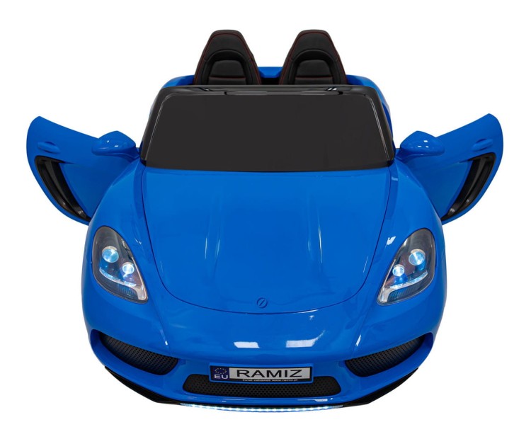 Pojazd Perfecta Lakierowany Niebieski - Auto na akumulator dla 2 dzieci