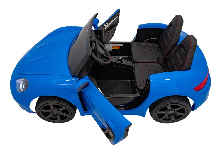 Pojazd Perfecta Lakierowany Niebieski - Auto na akumulator dla 2 dzieci