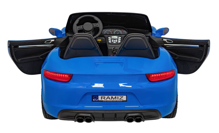 Pojazd Perfecta Lakierowany Niebieski - Auto na akumulator dla 2 dzieci