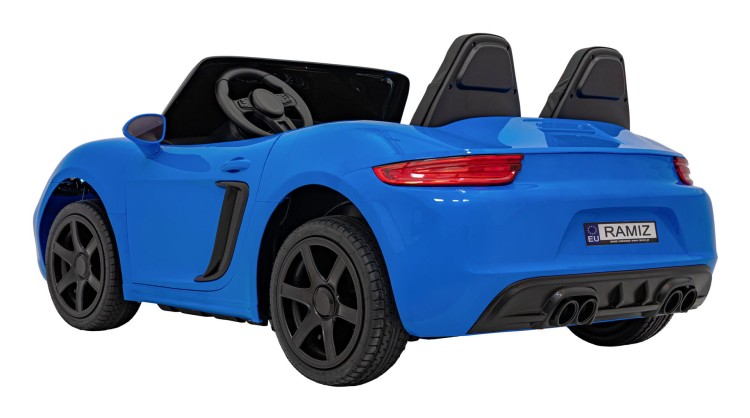 Pojazd Perfecta Lakierowany Niebieski - Auto na akumulator dla 2 dzieci