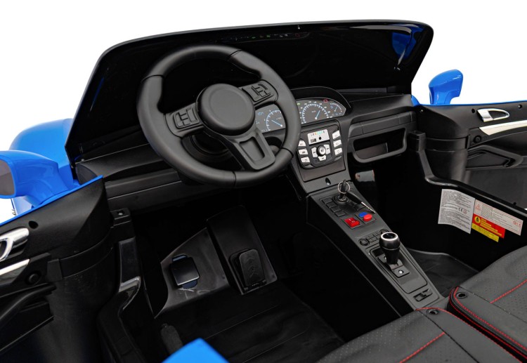 Pojazd Perfecta Lakierowany Niebieski - Auto na akumulator dla 2 dzieci