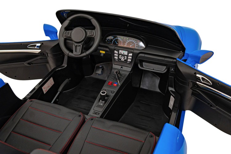 Pojazd Perfecta Lakierowany Niebieski - Auto na akumulator dla 2 dzieci
